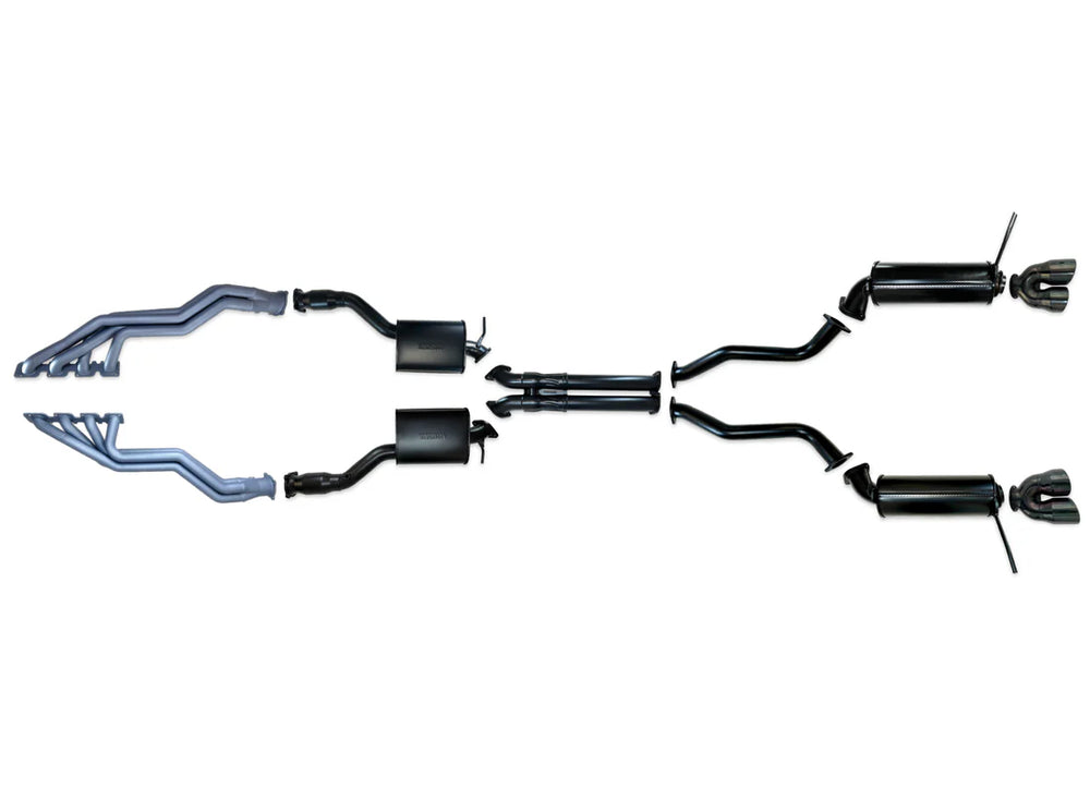 Pacemaker 1-7/8” Long Tube Ceramic Coated Headers with Hi Flow Cats & 3” Stainless Steel cat back system with 5" tips $6,895.00 Fitted